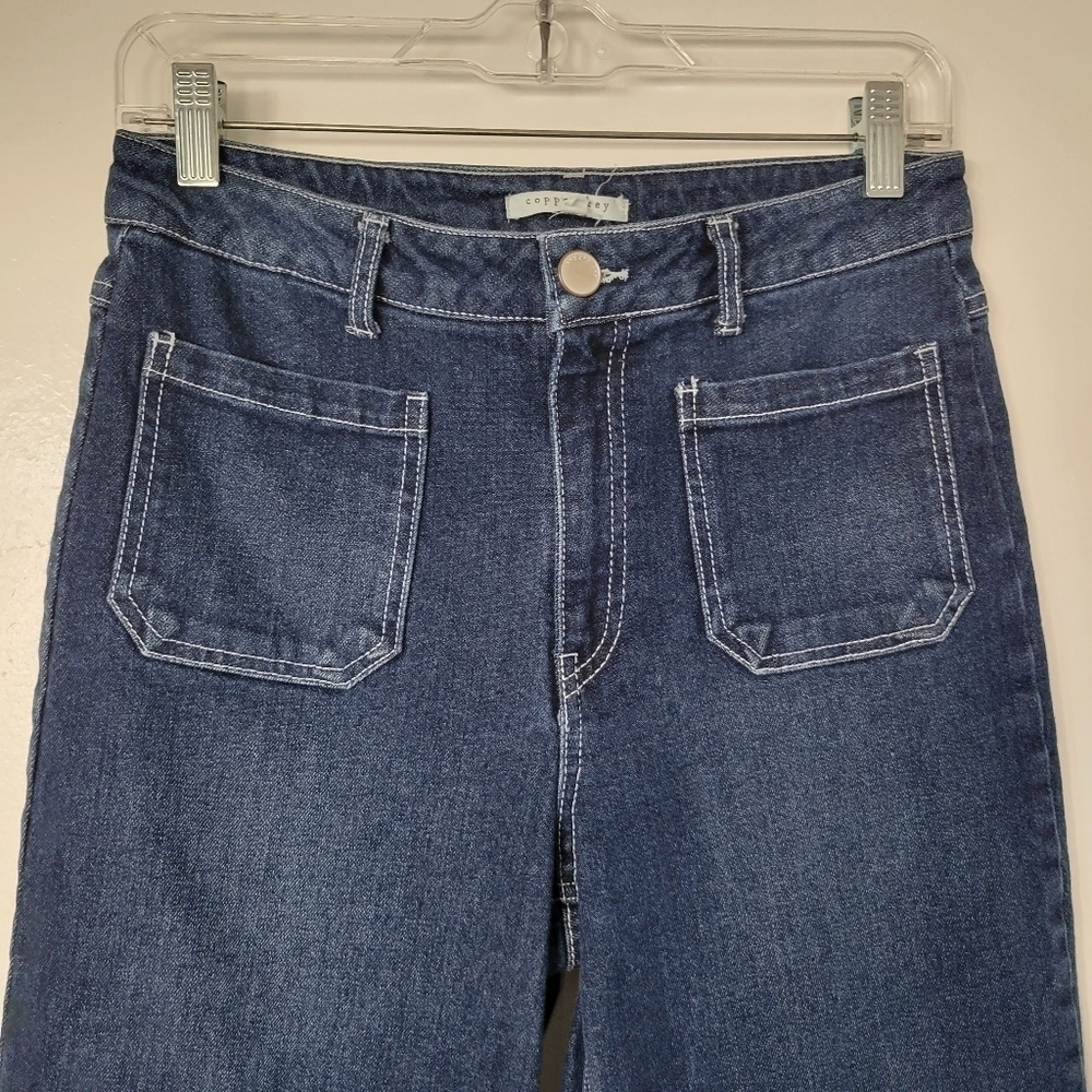 Copper Key Flare Leg High Rise Jean Size 7 - Picture 4 of 10